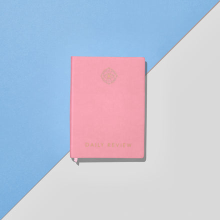 Daily Review Goal Planner Notebook (Persian Pink)