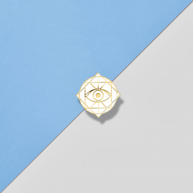 Rama Publishing | White Rama Eye Pin